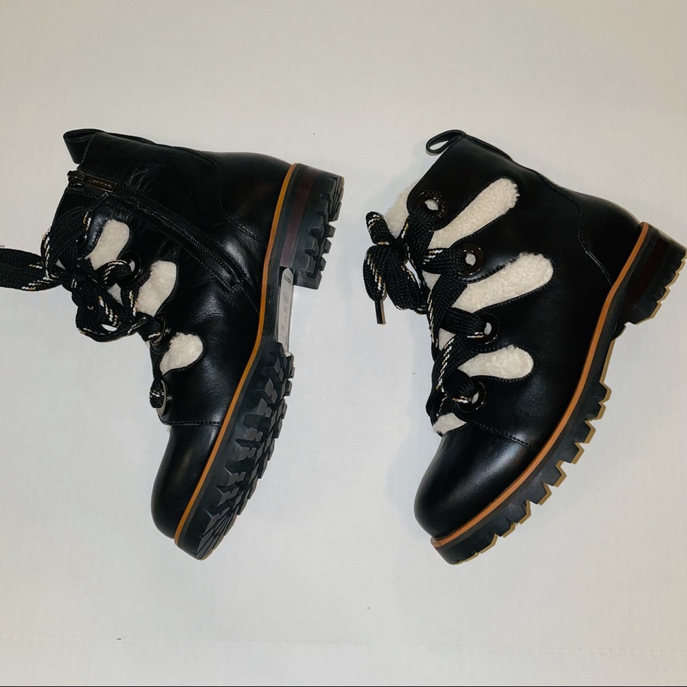 NEW JIMMY CHOO Bei Ankle Leather Combat Boots - Picture 9 of 16